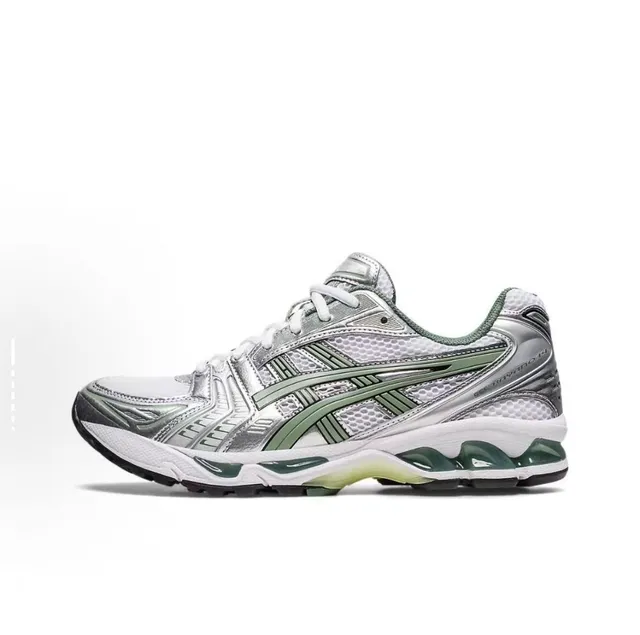 ASICS Gel-Kayano 14 White Black Silver Running Shoes 11