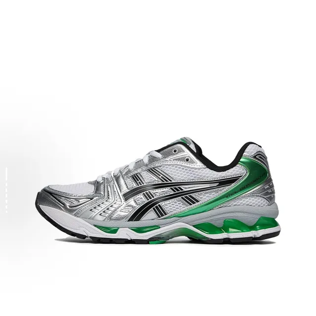 ASICS Gel-Kayano 14 White Black Silver Running Shoes 13