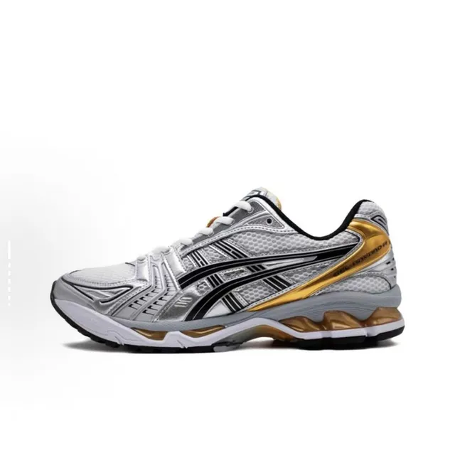ASICS Gel-Kayano 14 White Black Silver Running Shoes 15