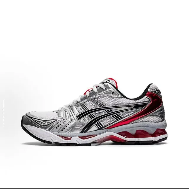 ASICS Gel-Kayano 14 White Black Silver Running Shoes 17