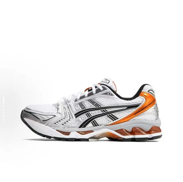 ASICS Gel-Kayano 14 White Black Silver Running Shoes 22