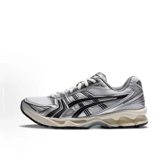 ASICS Gel-Kayano 14 White Black Silver Running Shoes 24