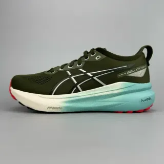 ASICS Gel-Kayano 31 军绿色青色跑鞋