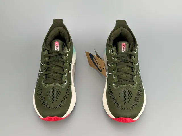 ASICS Gel-Kayano 31 सेना हरी सायन रनिंग जूते 4