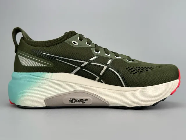 ASICS Gel-Kayano 31 सेना हरी सायन रनिंग जूते 9