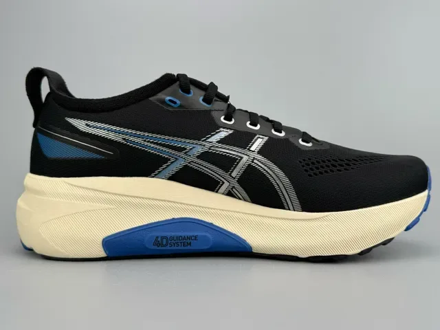 ASICS Gel-Kayano Black Cream Blue Running Shoes 9
