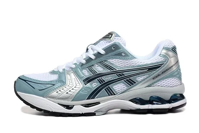 ASICS Gel-Kayano Light Teal White Silver Running Shoes 2