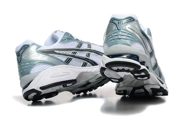 ASICS Gel-Kayano Light Teal White Silver Running Shoes 4