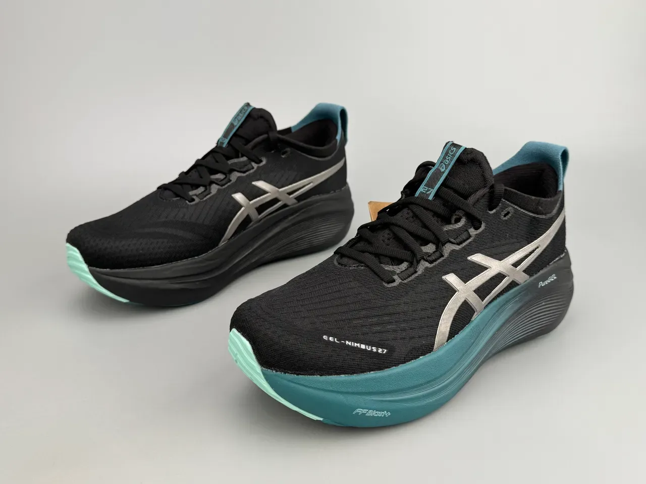 ASICS Gel-Nimbus 27 黑青色跑鞋 7