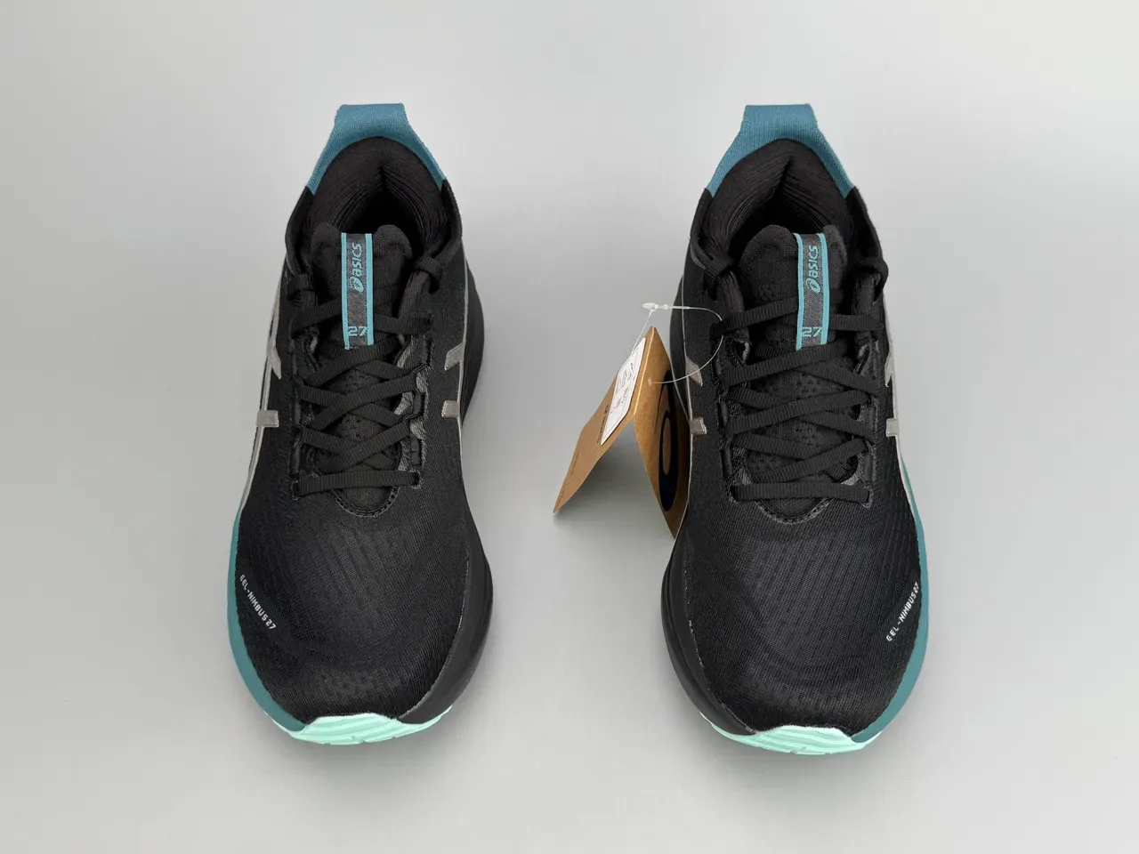 ASICS Gel-Nimbus 27 黑青色跑鞋 9