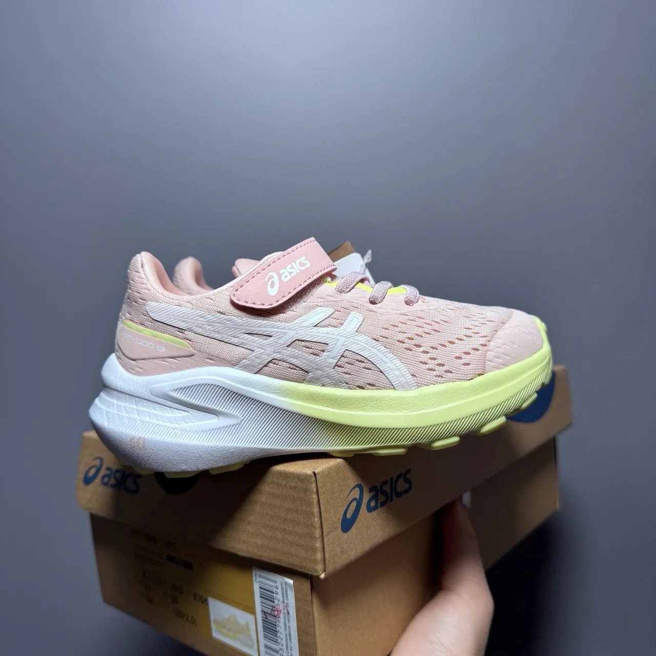 ASICS GT-2160 橙色黄色渐变儿童跑鞋 19