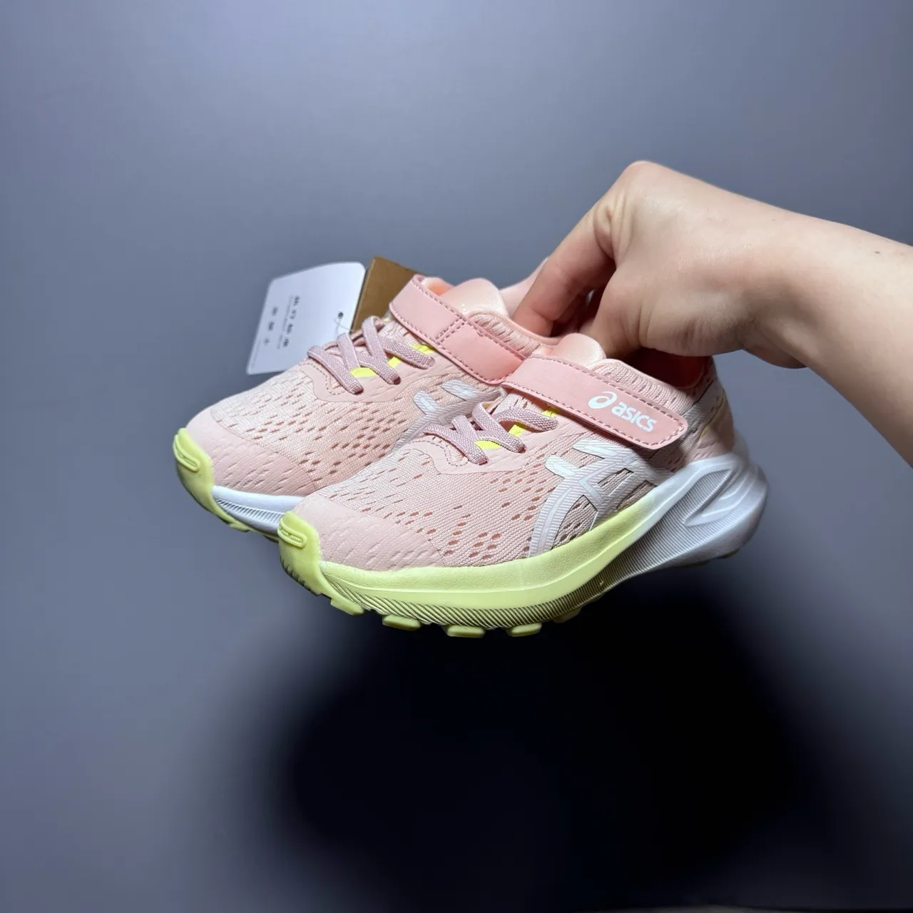 ASICS GT-2160 橙色黄色渐变儿童跑鞋 21