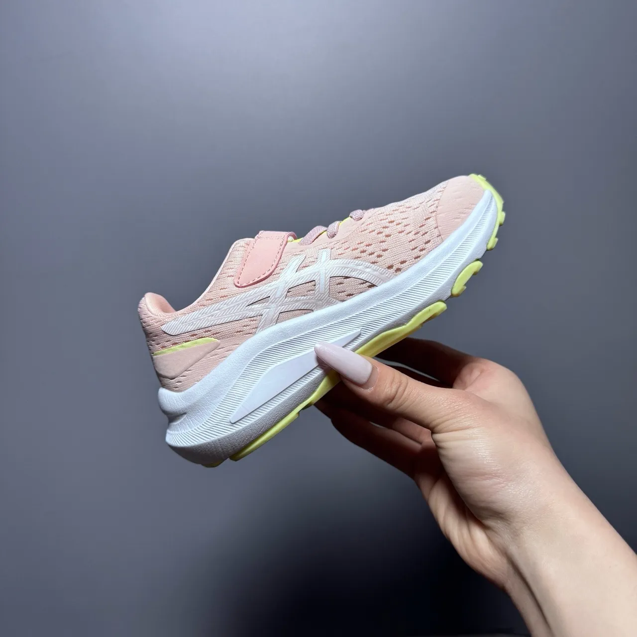 ASICS GT-2160 橙色黄色渐变儿童跑鞋 23