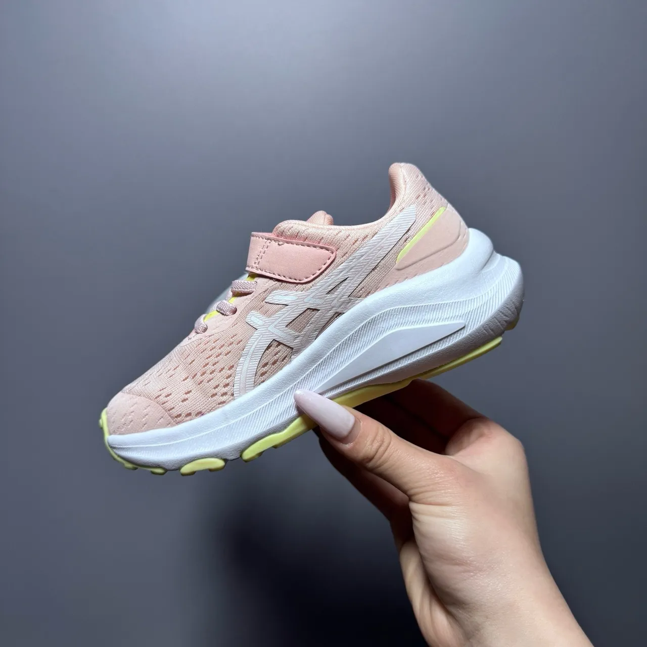 ASICS GT-2160 橙色黄色渐变儿童跑鞋 24
