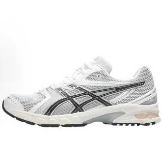 ASICS 白灰色工程网面鞋面黑色虎纹跑鞋