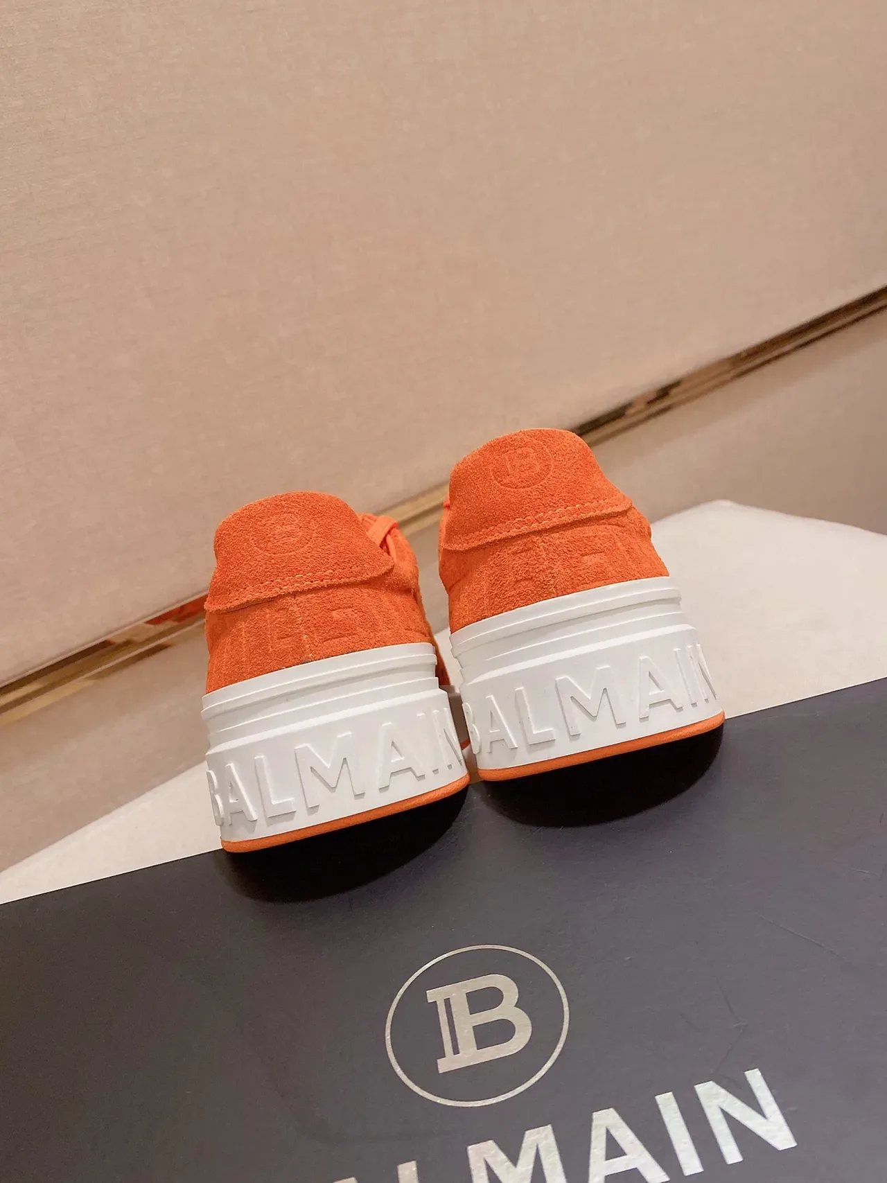 Balenciaga Le City Orange Embossed Platform Lifestyle zapatillas 3
