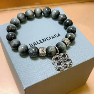 Balenciaga Logo Pendant Pulseira de Miçangas