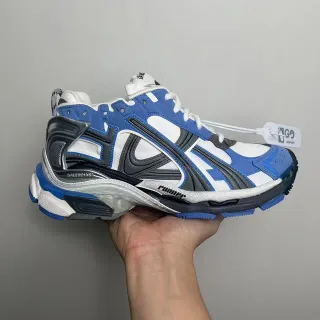 Balenciaga Runner tênis chunky azul branco preto