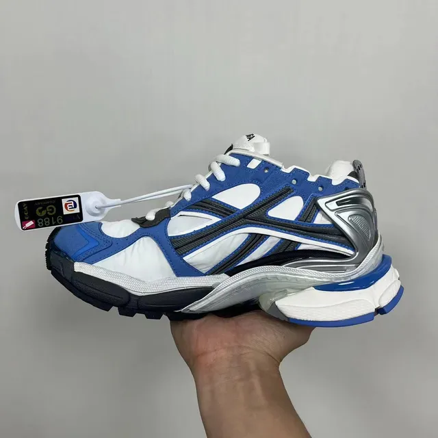 Balenciaga Runner Blue White Black Chunky Sneakers 4