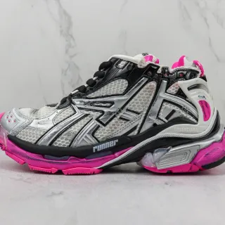 Balenciaga Runner 银白黑粉厚底运动鞋