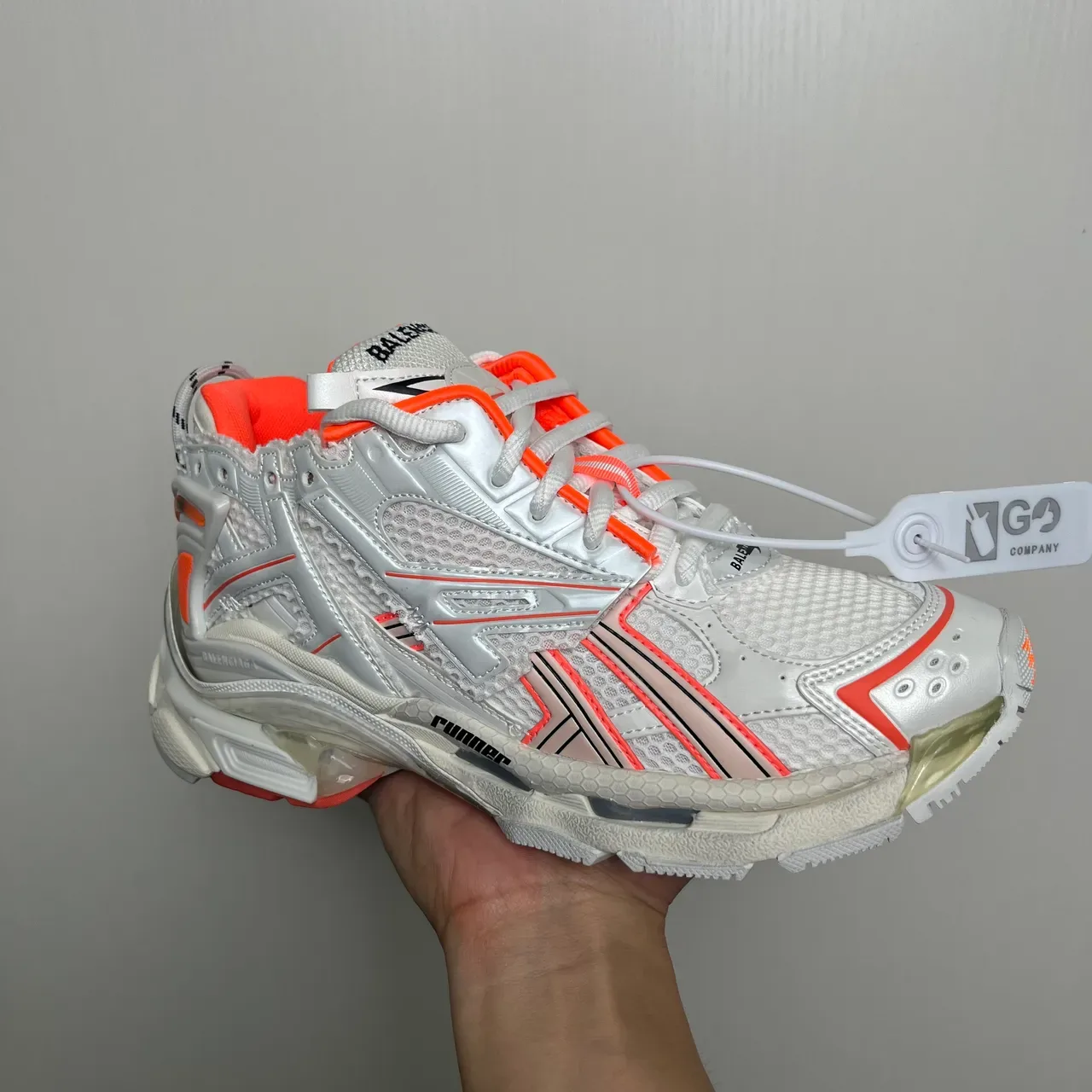 Balenciaga Runner blanc et orange sneakers chunky 2