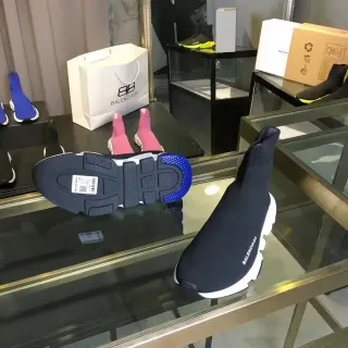 Balenciaga Speed Trainer Black and Blue Lifestyle Sneakers