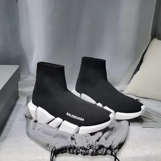 Balenciaga Speed Trainer Black and White Lifestyle Sneakers