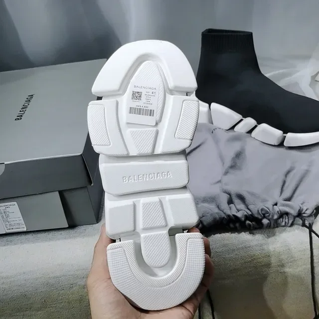 Balenciaga Speed Trainer Black and White Lifestyle Sneakers 2