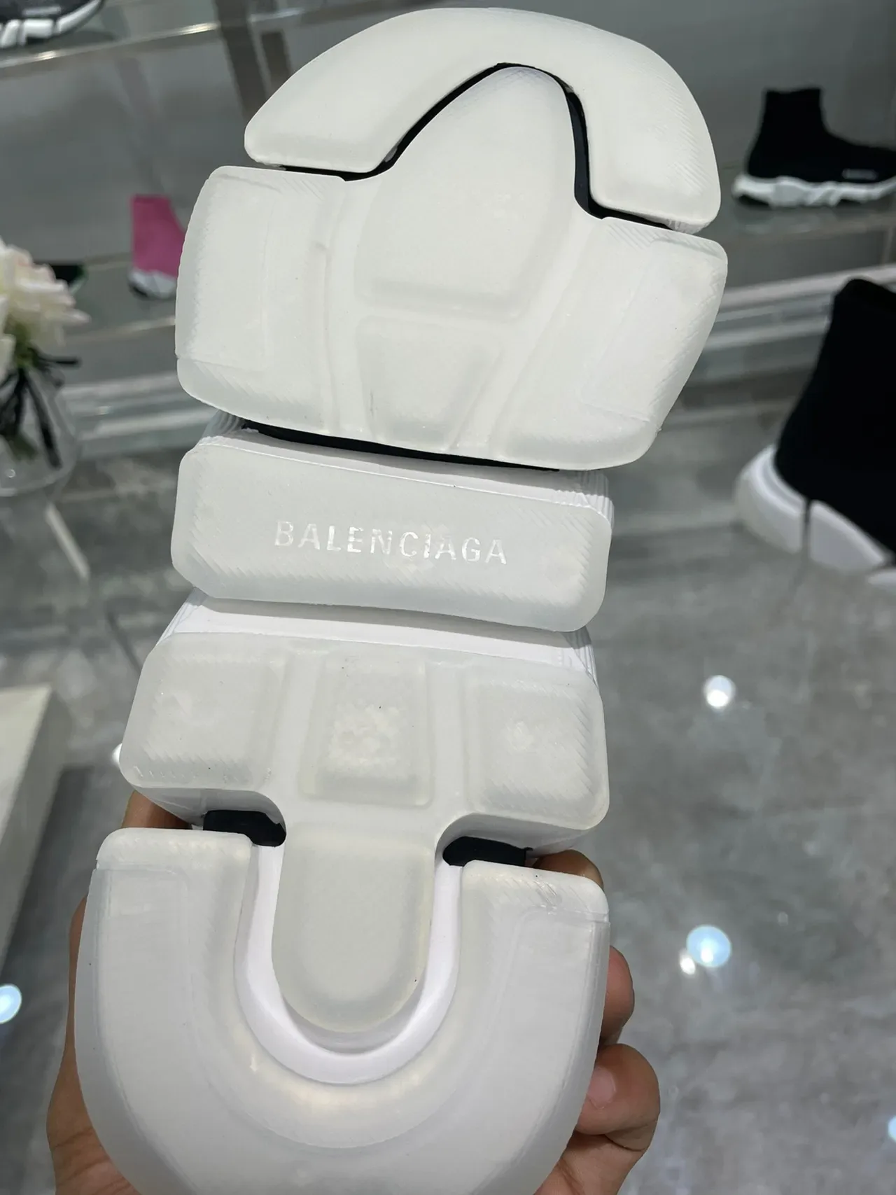 Balenciaga Speed Trainer أسود وأبيض أحذية رياضية Lifestyle 2