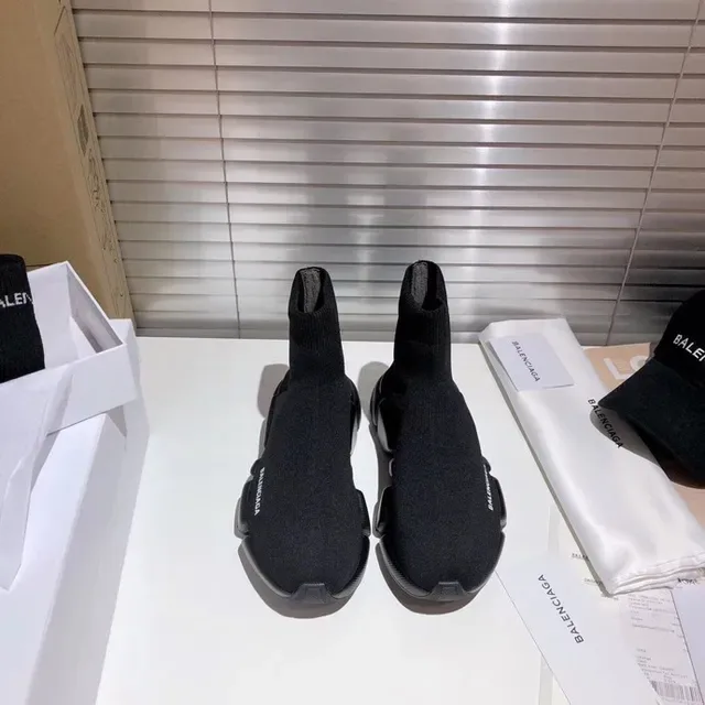 Balenciaga Speed Trainer काला सॉक-फिट लाइफस्टाइल स्नीकर 7