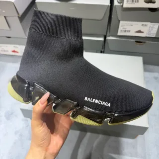 Balenciaga Speed Trainer काली ट्रांसल्यूसेंट सोल लाइफस्टाइल स्नीकर
