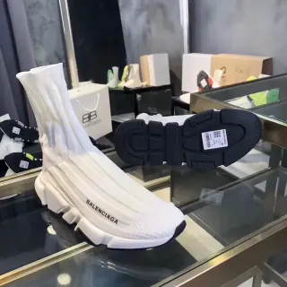 Balenciaga Speed Trainer White and Black Lifestyle Sneakers