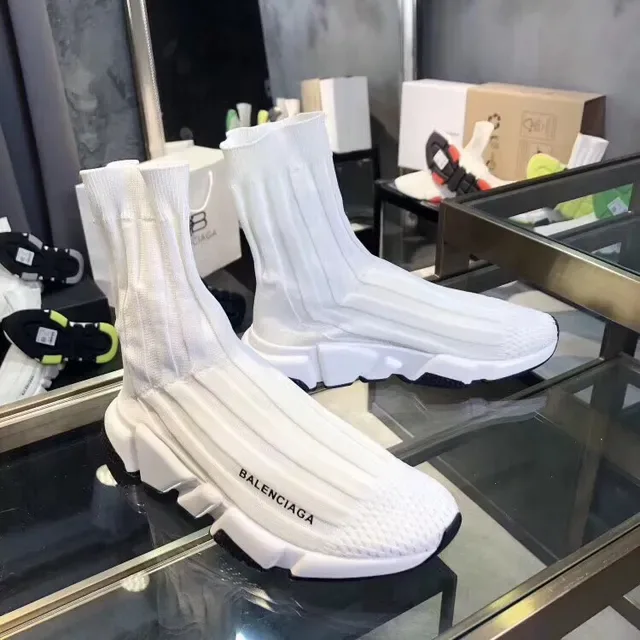 Balenciaga Speed Trainer White and Black Lifestyle Sneakers 3