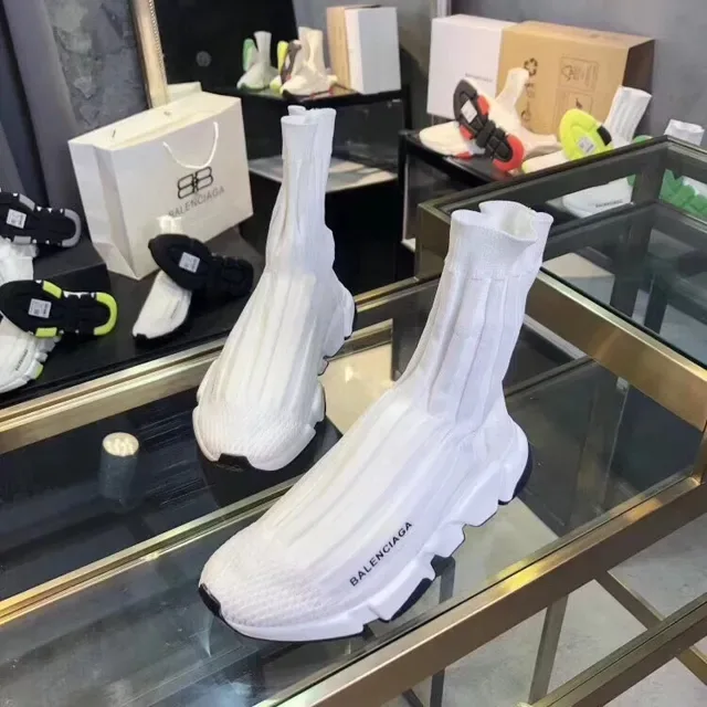 Balenciaga Speed Trainer White and Black Lifestyle Sneakers 4