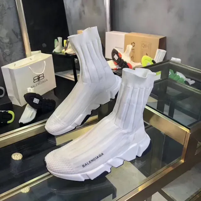 Balenciaga Speed Trainer White and Black Lifestyle Sneakers 5