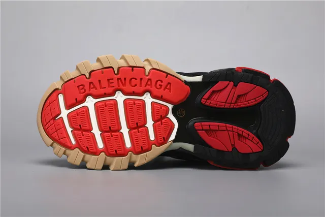 Balenciaga Track Sneaker preto, vermelho, bege, tênis chunky 6