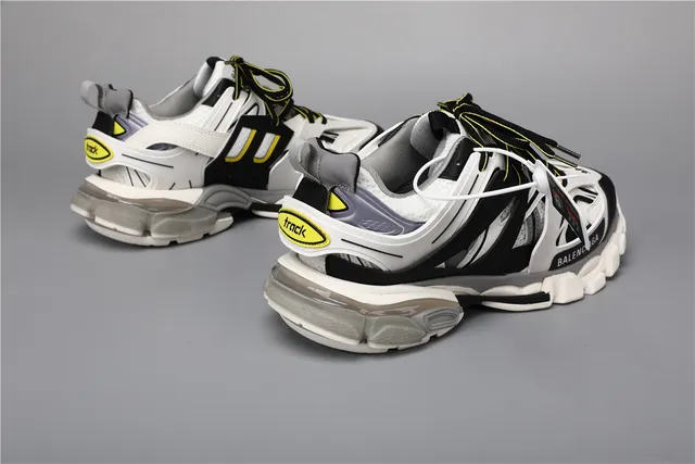 Balenciaga Track Sneaker 白色/灰色/黑色厚底运动鞋 3