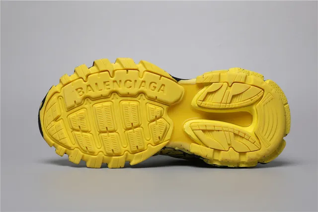 Balenciaga Track Sneaker पीला/काला ग्राफिटी-प्रिंट चंकी स्नीकर 6