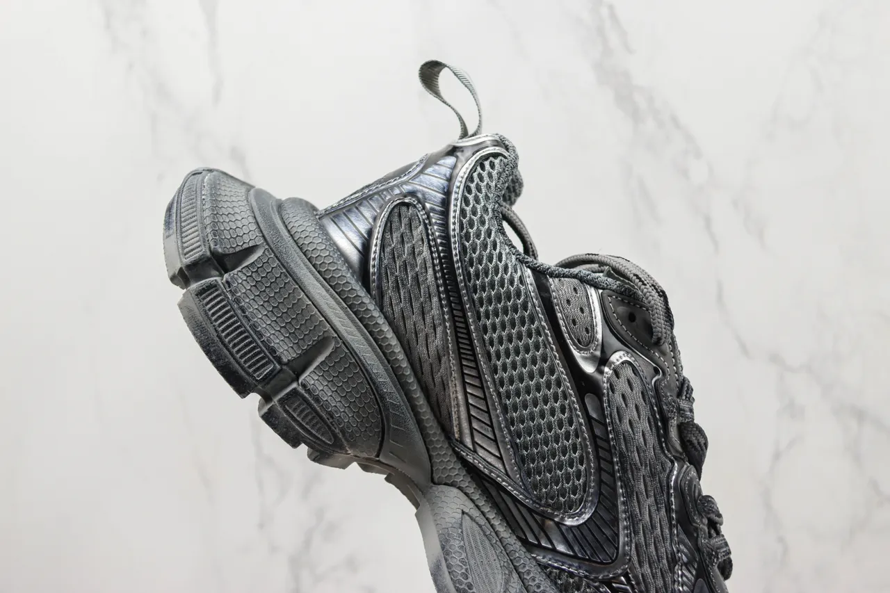 Balenciaga Track Trainer Monochromatic Gray Chunky Sneakers 5
