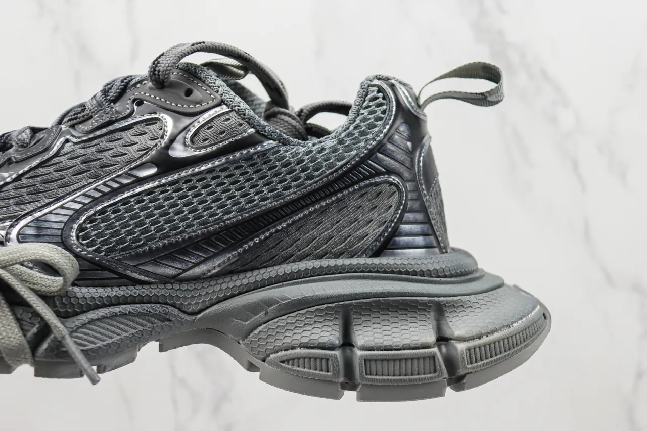 Balenciaga Track Trainer Monochromatic Gray Chunky Sneakers 7