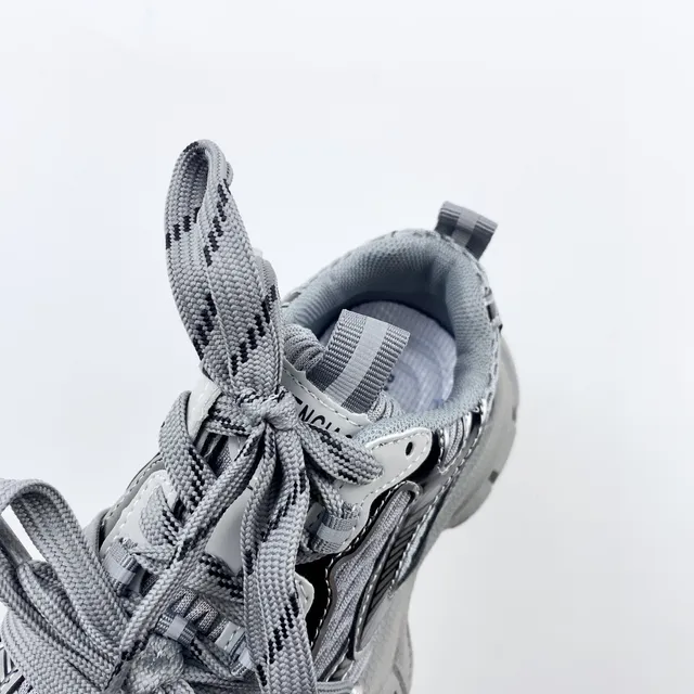 Balenciaga Track Trainer Pink and Silver Chunky Sneakers 12
