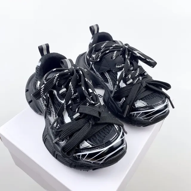 Balenciaga Track Trainer Pink and Silver Chunky Sneakers 15