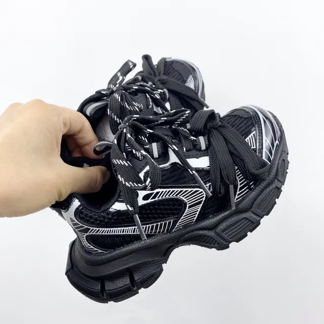Balenciaga Track Trainer Pink and Silver Chunky Sneakers 17