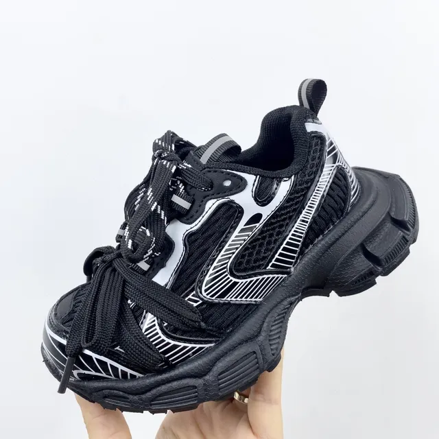 Balenciaga Track Trainer Pink and Silver Chunky Sneakers 20
