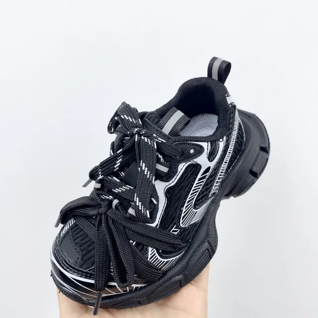Balenciaga Track Trainer Pink and Silver Chunky Sneakers 22