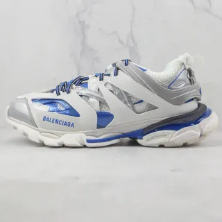 Balenciaga Track Trainer চাঙ্কি স্নিকার্স সাদা নীল রূপালি