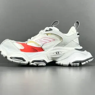 Balenciaga Track Trainer सफेद लाल काला चंकिंग स्नीकर