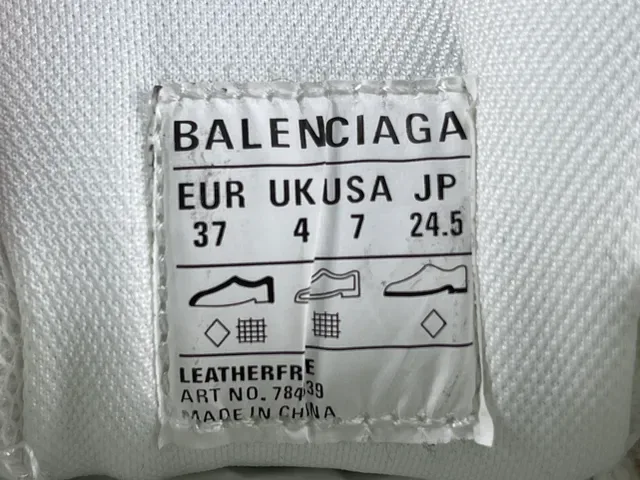 Balenciaga Track Trainer सफेद लाल काला चंकिंग स्नीकर 12