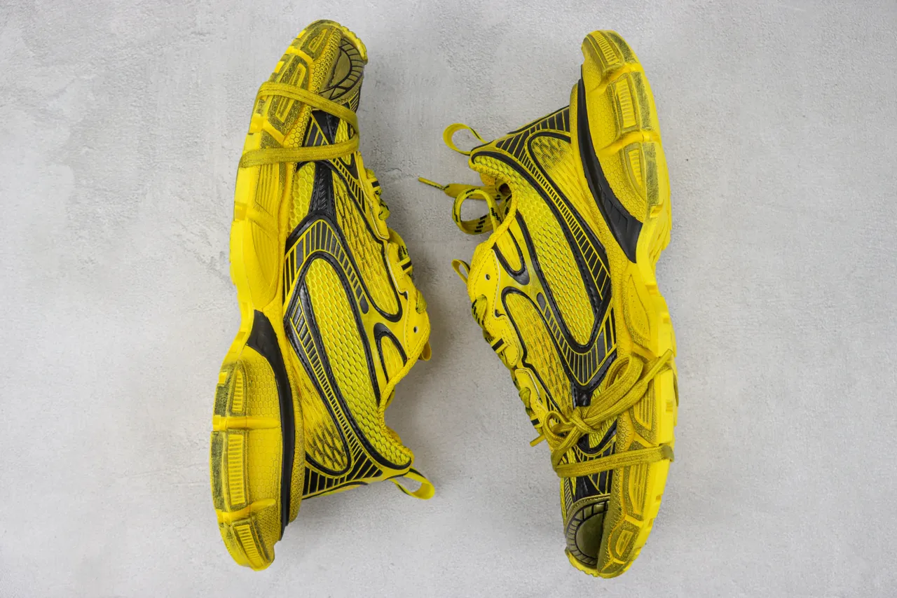 Balenciaga Track Trainer sneakers chunky jaune noir 2