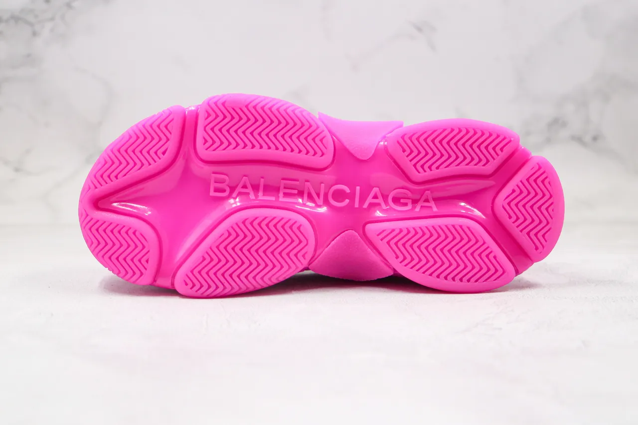 Balenciaga Triple S Monochrome Rose Chaussures Chunky 2